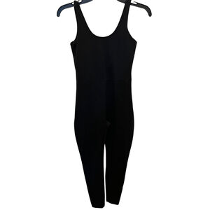 Smash + Tess Black Jumpsuit Romper Size XL stretchy fitted fall cozy soft